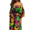 Nya Wide Leg Jumpsuit Off Shoulder Puff Sleeve Outfit