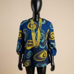 Handmade Yellow Black Beaded Statement Necklace and Earrings Set