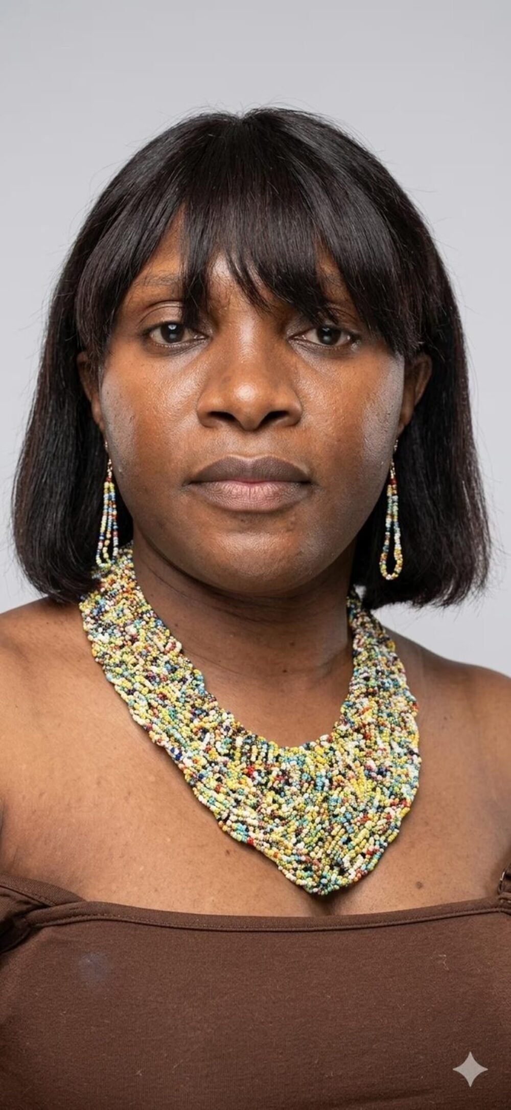 African Beaded Necklace Set-Multicolor Statement Jewelry-Handmade Seed Beads-Gift for Women