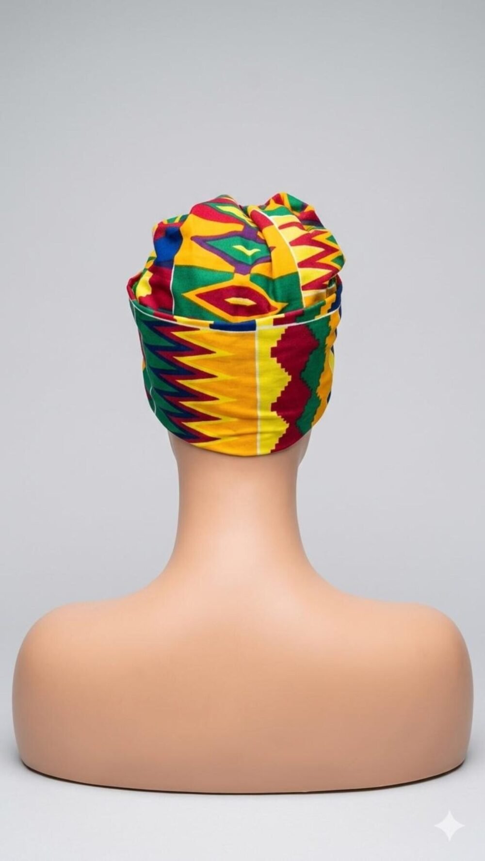 African Ankara Headwrap with matching earrings