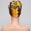 African Ankara Headwrap with matching earrings