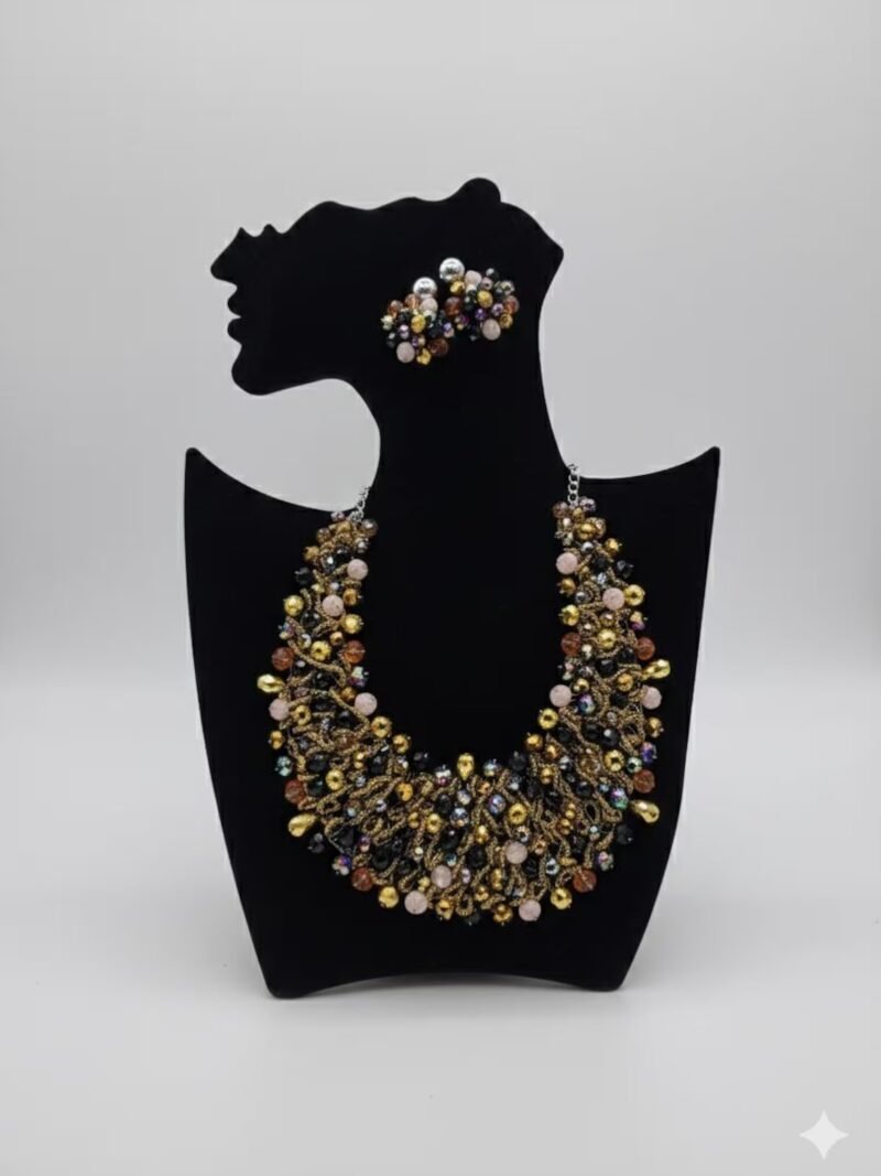 Custom made Glass Beaded Necklace