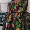 Ankara Print Wide Leg Jumpsuit | Off Shoulder Puff Sleeve Outfit, Matching Earrings