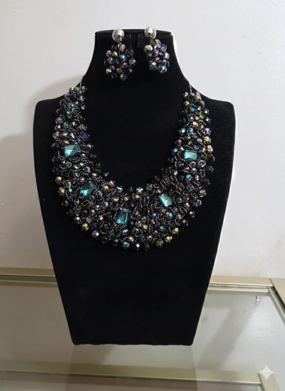 Custom made Glass Beaded Necklace