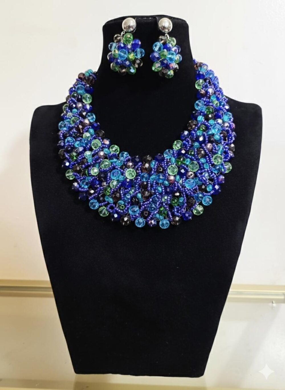 Custom made Glass Beaded Necklace
