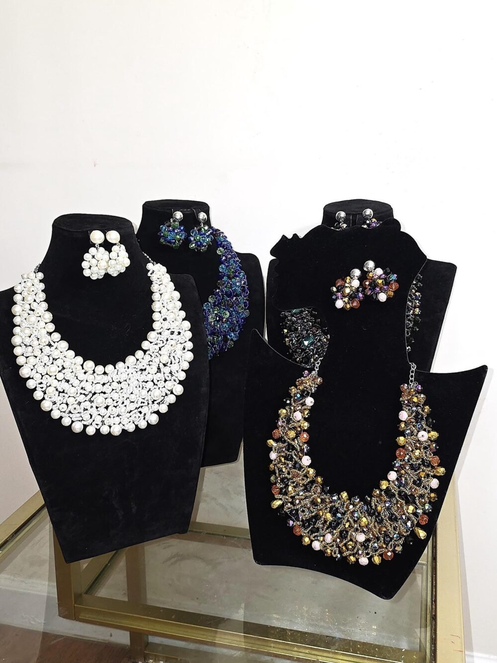 Custom made Glass Beaded Necklace