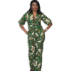 Zuri Zip-up Jumpsuit & Headwrap