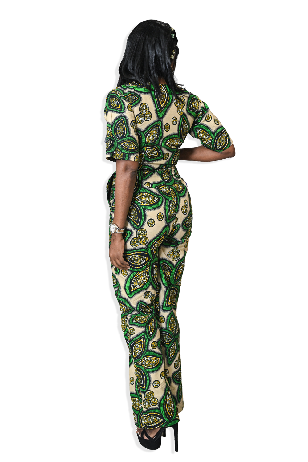 Zuri Zip-up Jumpsuit & Headwrap