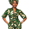 Zuri Zip-up Jumpsuit & Headwrap